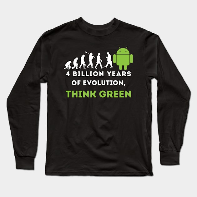 Evolution Think green. Long Sleeve T-Shirt by sdesign.rs